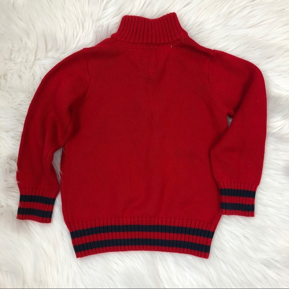 Tommy Hilfiger red sweater size 3T - Picture 4 of 7